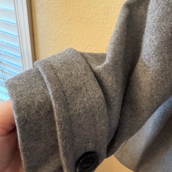 St. John’s Bay Wool Blend Charcoal Pea Coat Women’s 2X Double Breasted - Picture 6 of 12